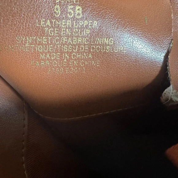 Lauren Ralph Lauren Caramel Brown  Leather Riding style Boots Jenny 9.5 - Picture 14 of 14